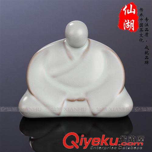 臺(tái)灣冠杰汝窯茶寵 仿宋內(nèi)開片汝瓷 手工汝窯 擺件 無我相禪