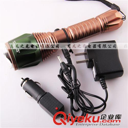 2013新款zp CREE強(qiáng)光手電筒 美國(guó)進(jìn)口LED 無(wú)極旋轉(zhuǎn)變焦原始圖片3