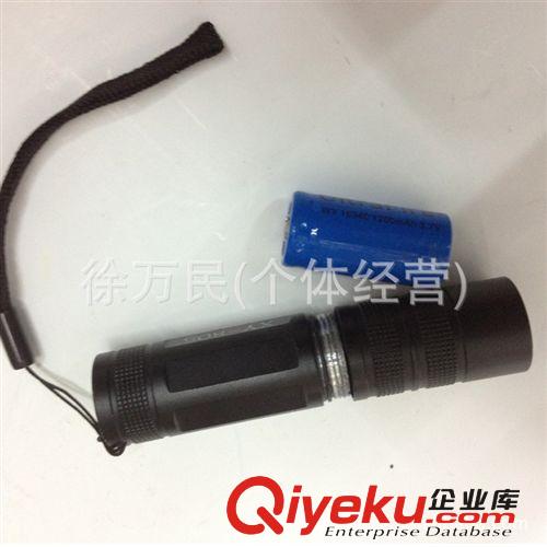 進(jìn)口 CREE Q5 16340 LED 強光手電筒 玉石專用