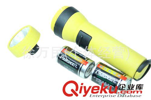 2節(jié)1號(hào)電池塑料手電筒 磨砂普通燈泡電筒原始圖片2