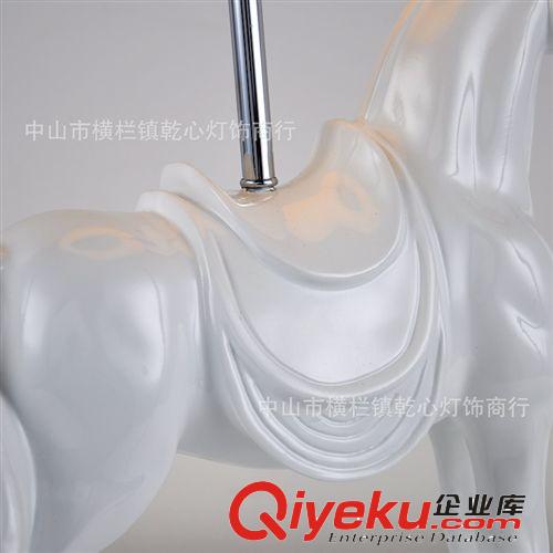 創意奢華書房臺燈  歐式臺燈 復古臥室床頭燈 gd環保樹脂臺燈原始圖片3