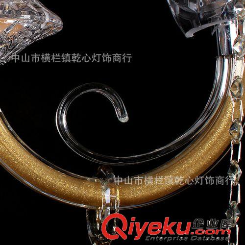 歐式水晶燈 金色雙頭玻璃壁燈 酒店客房過道燈 簡約現代燈5009-2原始圖片3