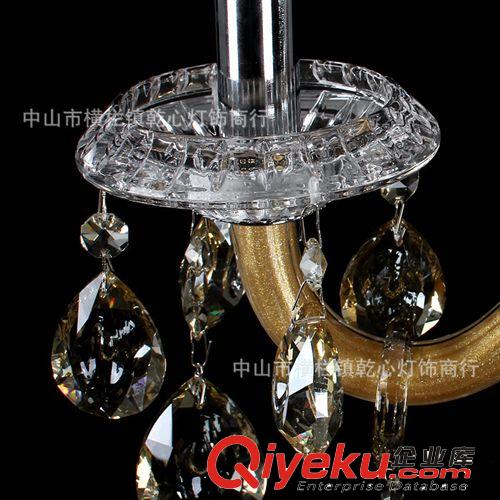 歐式水晶燈 金色水晶雙頭壁燈 酒店過道蠟燭燈 大廠家批發(fā)5003-2原始圖片2