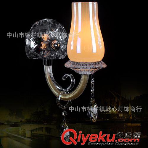 歐式水晶燈 金色水晶雙頭壁燈 酒店過道蠟燭燈 大廠家批發(fā)5003-2