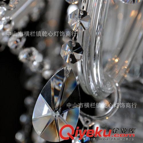 乾心 歐式水晶吊燈臥室吊燈 水晶燈 歐式客廳吊燈廠家tj批發(fā)原始圖片3