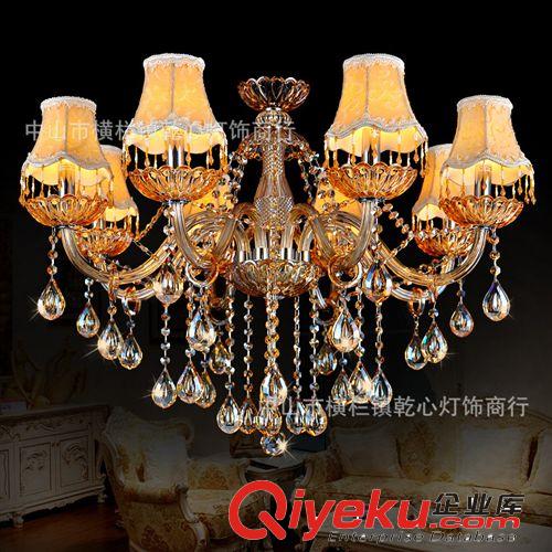 歐式吊燈 客廳吊燈 奢華臥室水晶燈 14光源蠟燭燈 餐廳燈具批發