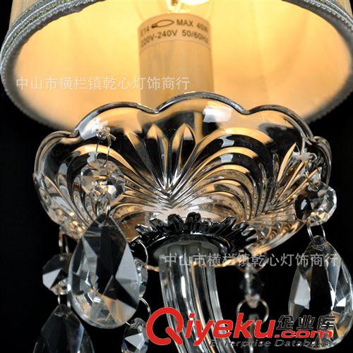 5011-1/乾心 簡(jiǎn)歐水晶壁燈單頭玻璃壁燈現(xiàn)代酒店客房過(guò)道燈批發(fā)原始圖片2