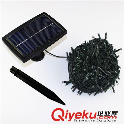 外貿熱銷 太陽能燈串200LED 3模式 節日庭院圣誕串燈 光控 22M