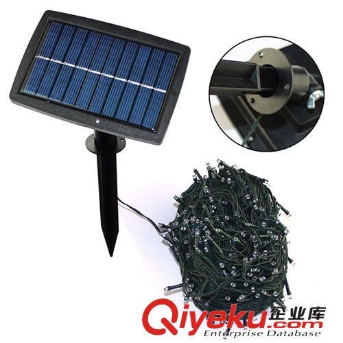 外貿(mào)熱銷 太陽能燈串400LED 庭院花園裝飾 圣誕節(jié)日彩燈 白光 40M原始圖片2