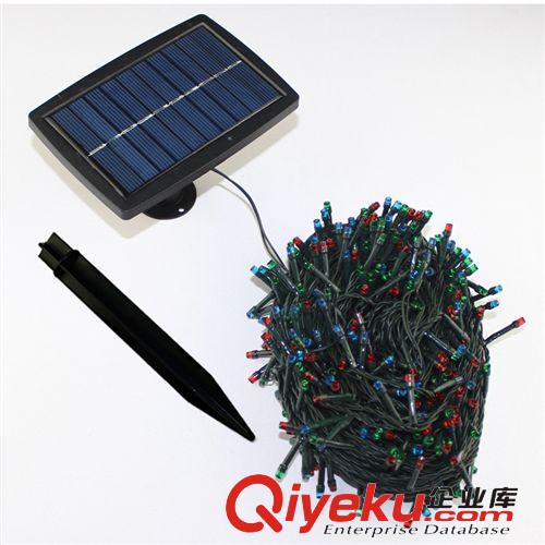 外貿(mào)熱銷 太陽能燈串400LED 庭院花園裝飾 圣誕節(jié)日彩燈 七彩 40M