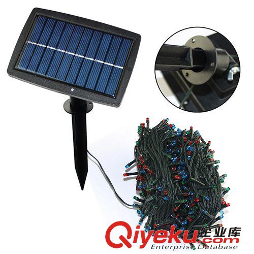 外貿(mào)熱銷 太陽能燈串400LED 庭院花園裝飾 圣誕節(jié)日彩燈 七彩 40M原始圖片2