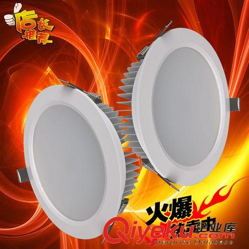 LED筒燈外殼圓形面板燈套件5寸15w筒燈配件外觀噴白天花面板燈原始圖片2
