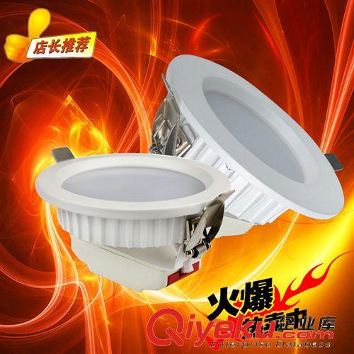 廠家直銷 LED筒燈外殼 8寸筒燈外殼 壓鑄筒燈外殼 面板燈配件套件原始圖片3