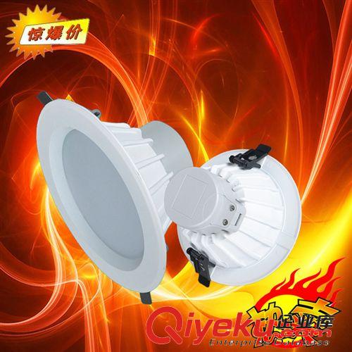 廠家供應 LED筒燈外殼4寸LED一體式防霧壓鑄筒燈外殼套件方形筒燈