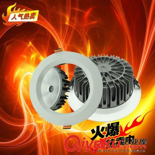 新款筒燈18wcob 筒燈外殼套件 新款led筒燈外殼 6寸壓鑄筒燈配件原始圖片3