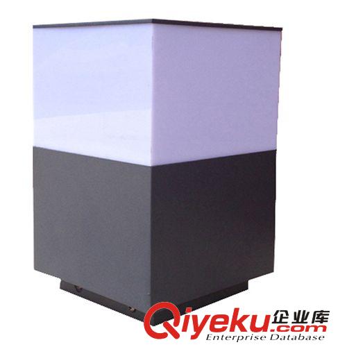 批發(fā)供應戶外圍墻燈 防水鋁制品草坪燈 正方形柱頭燈 砂灰色原始圖片3