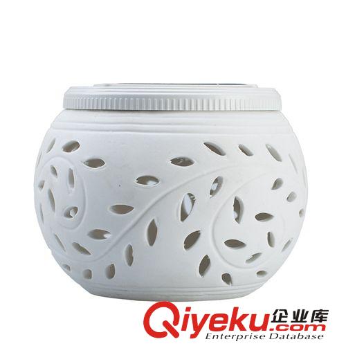 陶瓷太陽能燈 鏤空太陽能燈 七彩太陽能燈 裝飾太陽能燈原始圖片2