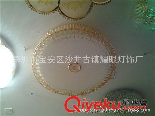 現(xiàn)代簡約led吸頂燈客廳燈時尚奢華餐廳水晶燈圓形遙控節(jié)能臥室燈原始圖片2
