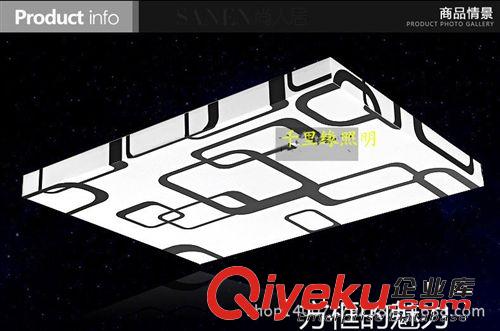 新款LED吸頂燈客廳燈方形現代簡約臥室餐廳燈飾3690新220V亞克力原始圖片2