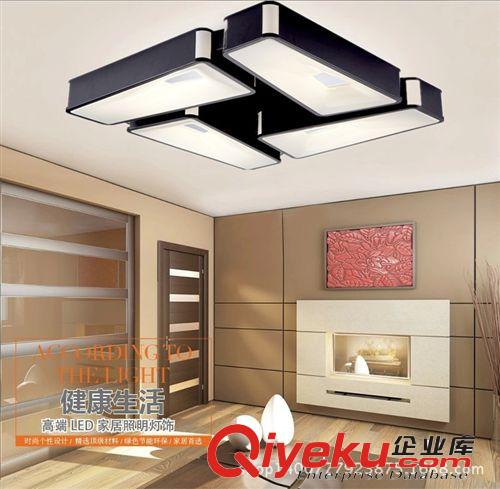 現代簡約長方形客廳燈水晶燈LED吸頂燈具大氣臥室燈餐廳房間燈飾