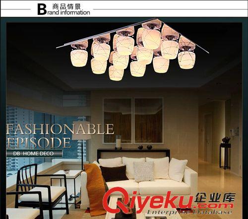 LED客廳燈 低壓平板玻璃燈吸頂燈 長方形玻璃燈具批發 混批上遙控原始圖片3