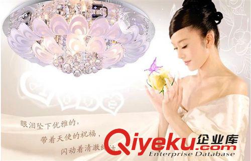 孔雀開屏LED水晶客廳吸頂燈 奢華鳳凰尾客廳燈臥室房間燈飾燈具原始圖片2