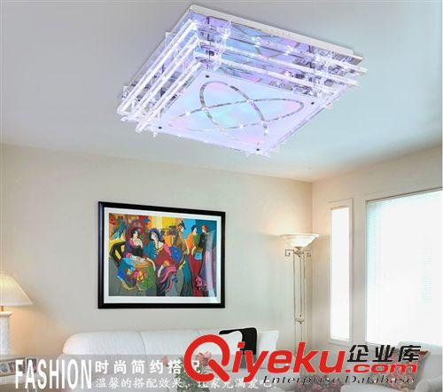 客廳燈現(xiàn)代簡(jiǎn)約房間燈正方形水晶燈LED吸頂燈臥室燈餐廳大廳燈具原始圖片2