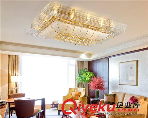 新款現代簡約長方形客廳燈水晶燈LED吸頂燈具大氣臥室燈餐廳燈飾原始圖片2