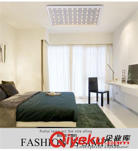 新款促銷長方形現(xiàn)代簡約燈水晶燈吊燈led客廳吸頂燈臥室不銹鋼原始圖片3
