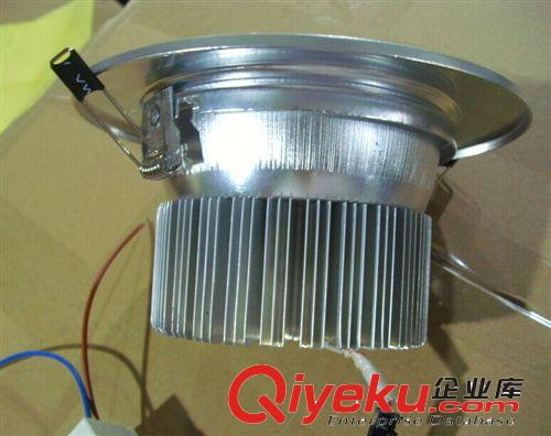 廠家直銷(xiāo)led筒燈4寸7W9W12W高光，噴白，沙金，沙銀面筒燈原始圖片2