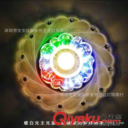 LED水晶過道燈 玄關走廊吸頂燈 客廳臥室小天花燈具 一件代發原始圖片2