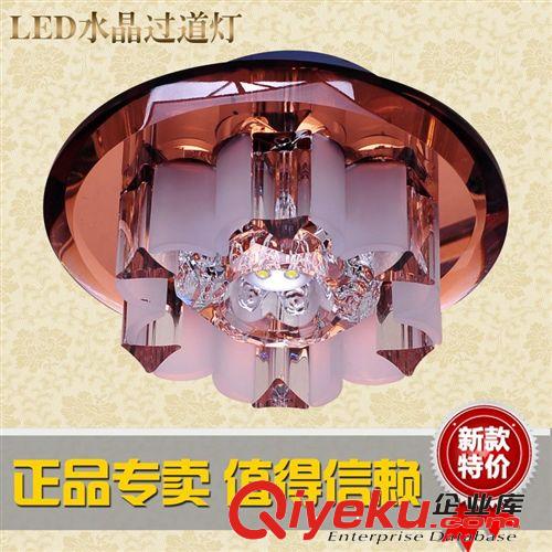 LED天花水晶過道燈 門廳玄關走廊燈玻璃客廳吸頂筒燈具一件代發原始圖片3