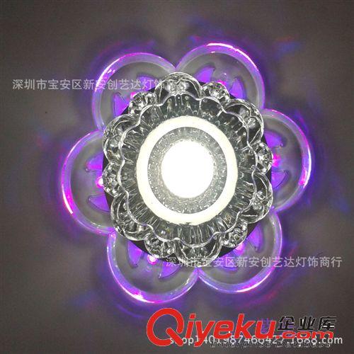 LED天花水晶過道燈 門廳玄關(guān)走廊燈玻璃客廳吸頂筒燈燈具開孔6-12原始圖片3