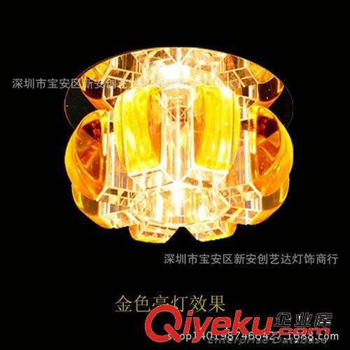 廠家批發 LED水晶過道燈走廊玄關燈具 臥室客廳筒燈射燈吸頂燈原始圖片2