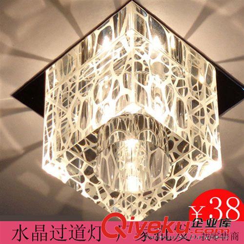廠家批發小水晶過道燈  LED玄關天花燈具 臥室客廳筒燈射燈吸頂燈