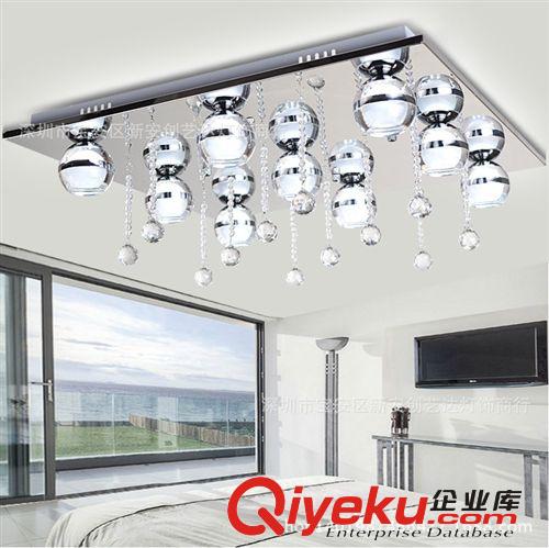現代簡約客廳燈水晶燈LED吸頂燈具溫馨浪漫臥室燈餐廳