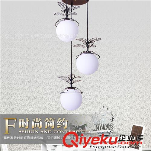 餐廳燈單頭吊燈 創意現代簡約LED飯廳餐廳燈具 批發