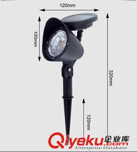 廠家直銷太陽能草地燈 LED射燈 可充電射燈 家用太陽能燈 6W 射燈原始圖片2