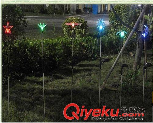 廠家直銷 tj批發太陽能草坪燈LED太陽能燈蜻蜓燈七彩庭院燈照明原始圖片2