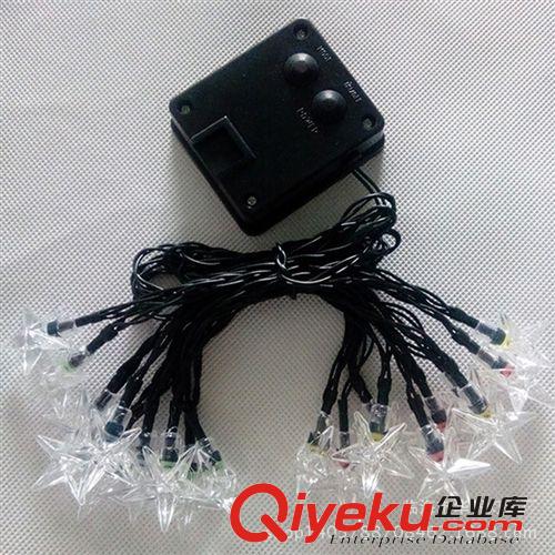 廠家直銷20L太陽能燈串 led串燈裝飾 塑料星星套件工藝 星星裝飾原始圖片3