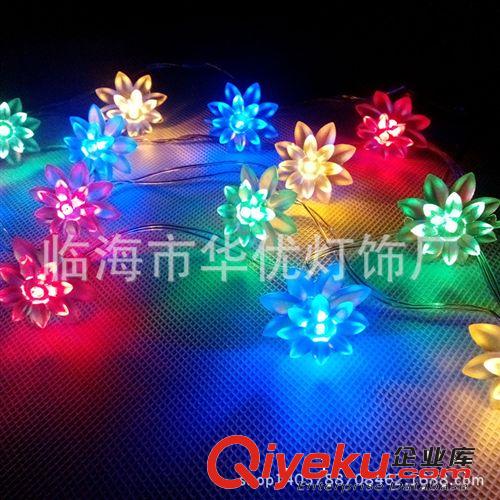 led節日彩燈 led電池燈串 玫瑰花室內裝飾 圣誕裝飾燈串 圣誕彩燈