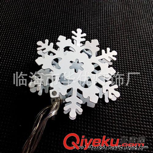 雪花造型led燈串 圣誕裝飾彩燈 電池led燈串 圣誕樹彩燈掛件串燈原始圖片3