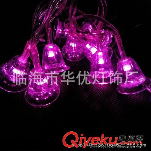 led彩燈 閃燈 串燈 led鈴鐺燈串 led喇叭燈串 圣誕裝飾掛件  戶外原始圖片2