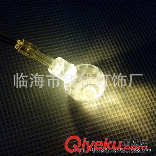 10Lled暖白串燈帶電池 LED燈串 圣誕裝飾燈串 led水滴 透明球燈原始圖片2