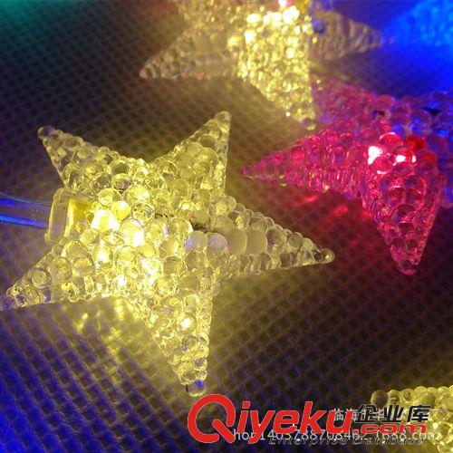 led星星燈串 圣誕彩燈燈串 led星星掛件 led帶電池燈串 節日彩燈