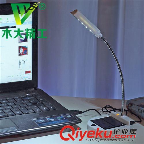 太陽能led小臺燈 超亮室內小夜燈 護眼學習4LED臺燈原始圖片3