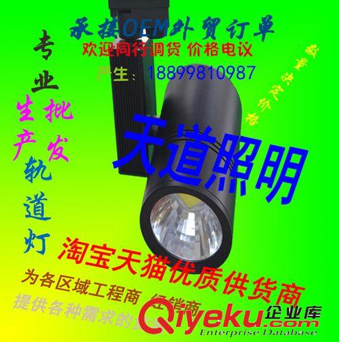 軌道燈 LED 導軌燈 COB射燈 30W 商場珠寶展柜專用 背景燈