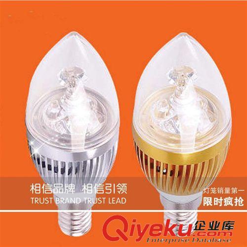 ylLED蠟燭燈泡E14螺口尖泡3w超亮led節能燈拉尾光源lamp YL-303原始圖片3