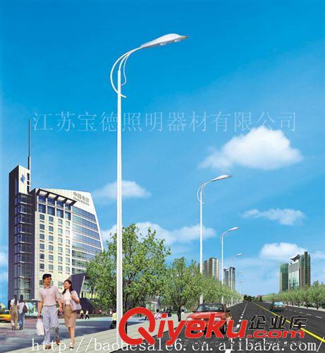自彎臂,雙彎臂道路燈 單叉路燈 雙頭路燈 led路燈圖片 道路燈250W原始圖片3