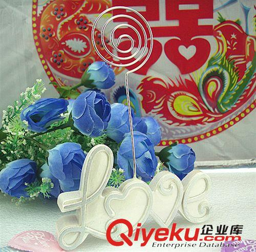 婚慶結(jié)婚用品歐式席卡座 精致love婚禮席位夾等塑料、樹脂工藝品